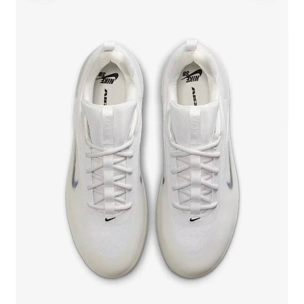 Nike SB Zoom Nyjah 4 Skate Shoes Men’s 10.5 White White Skateboarding Streetwear